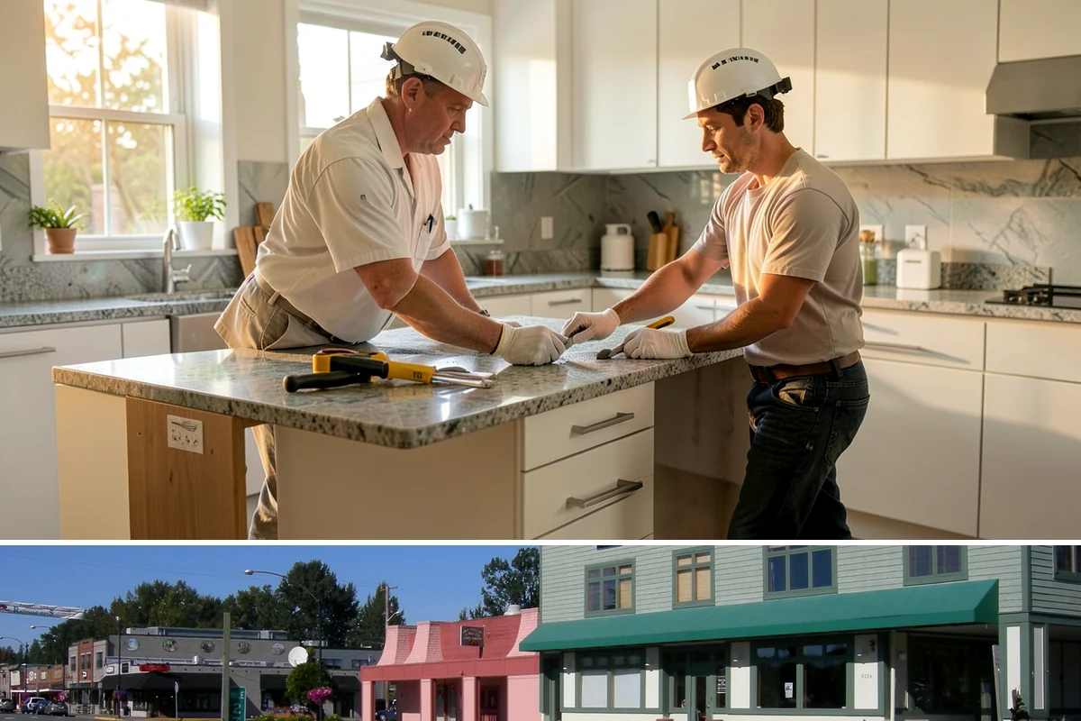 Kitchen Cabinet Installation in Snoqualmie, King County, WA - Cabinet installation is indoor work we complete year-round, coordinated with the rest of your kitchen timeline.