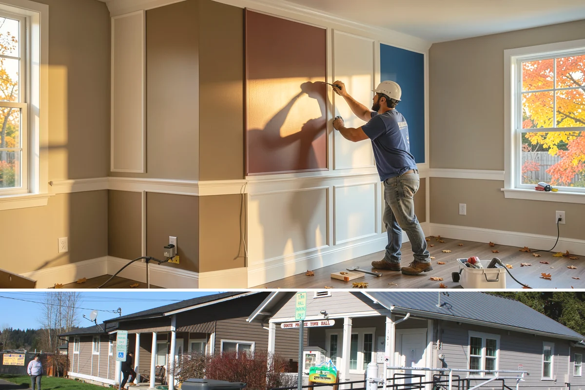 Kitchen Cabinet Installation in South Prairie, Pierce County, WA - Cabinet installation is indoor work we complete year-round, coordinated with the rest of your kitchen timeline.