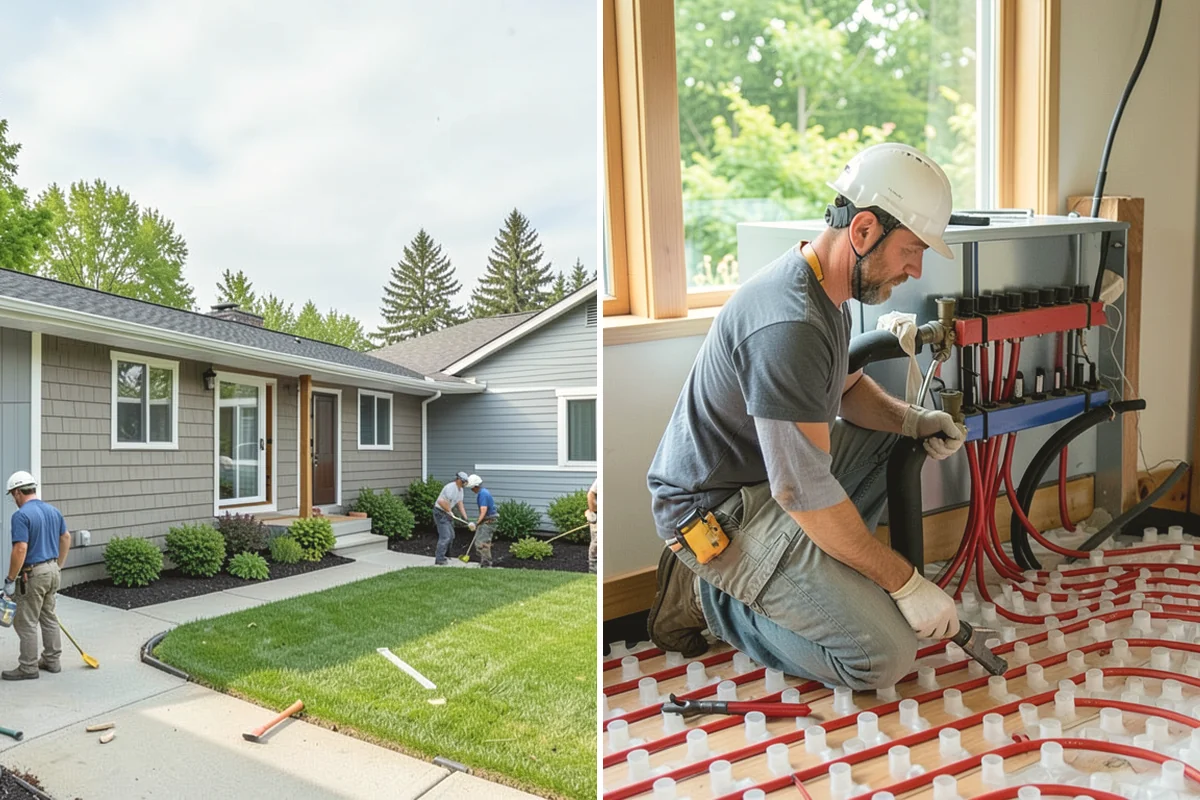 Kitchen Cabinet Installation in Tukwila, King County, WA - Verify layout and mark level lines from the high point