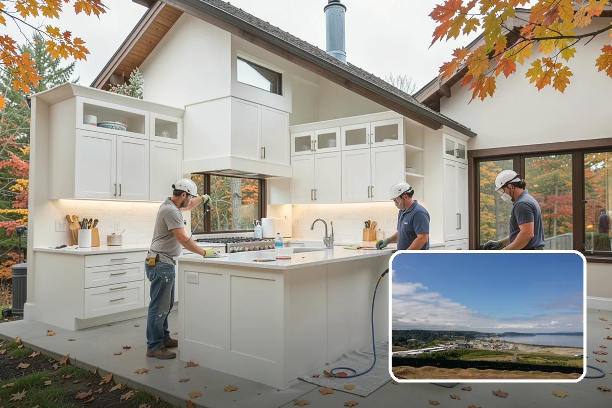 Kitchen Cabinet Installation in University Place, Pierce County, WA - Level, plumb boxes for aligned doors and drawers