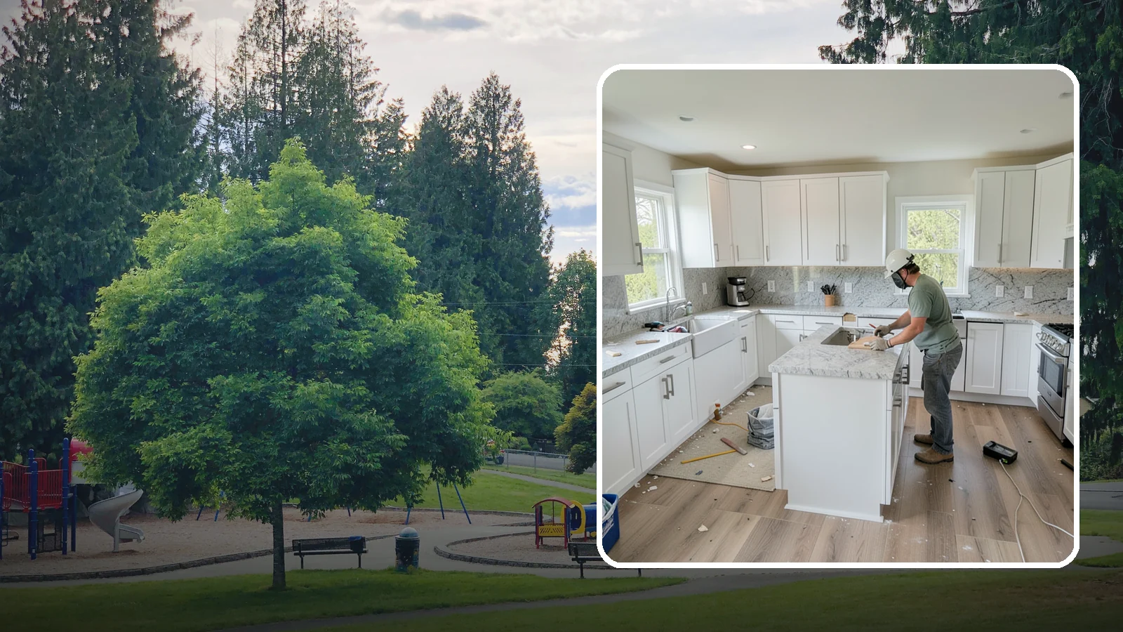 Kitchen Demolition in Bonney Lake, Pierce County, WA - Safe, thorough kitchen demolition that clears out old finishes and fixtures while protecting the rest of your home.