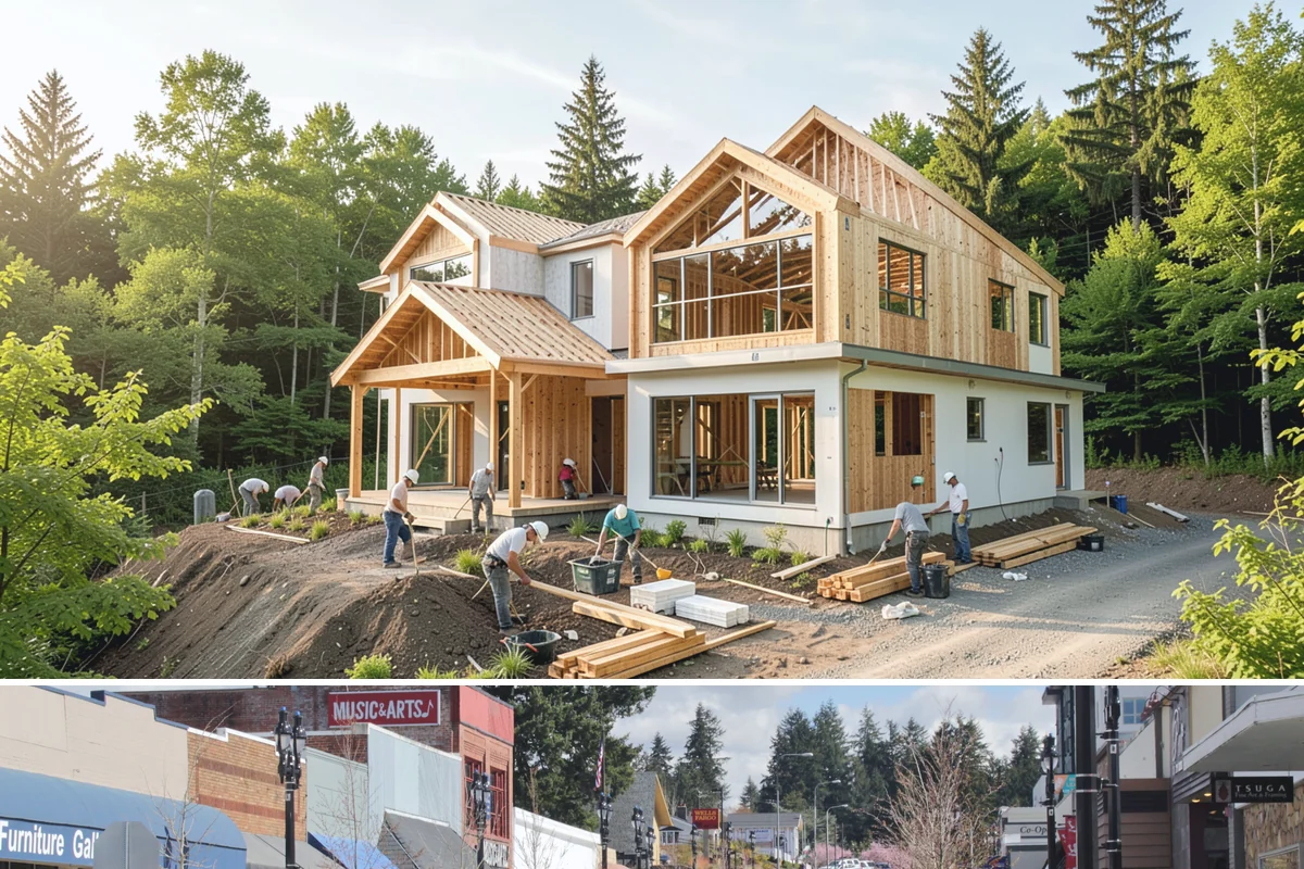 Kitchen Demolition in Bothell, King County, WA - Scheduling demolition at the start of a dry stretch reduces moisture intrusion while walls and floors are exposed.