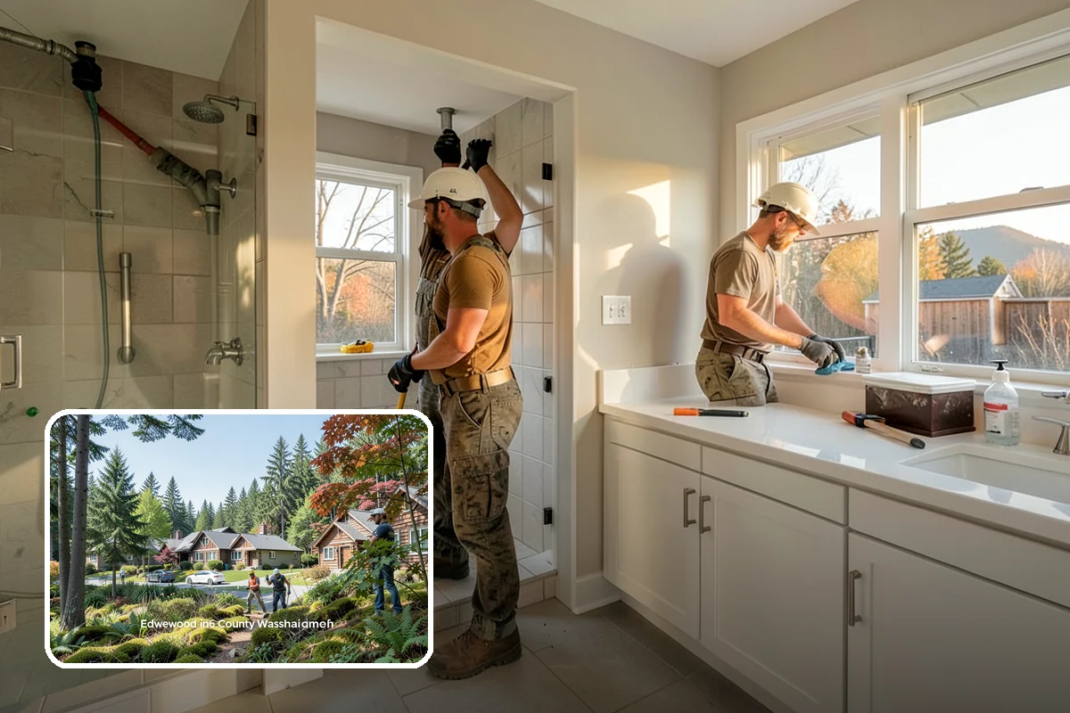 Kitchen Demolition in Edgewood, Pierce County, WA - Utilities safely shut off and capped before work
