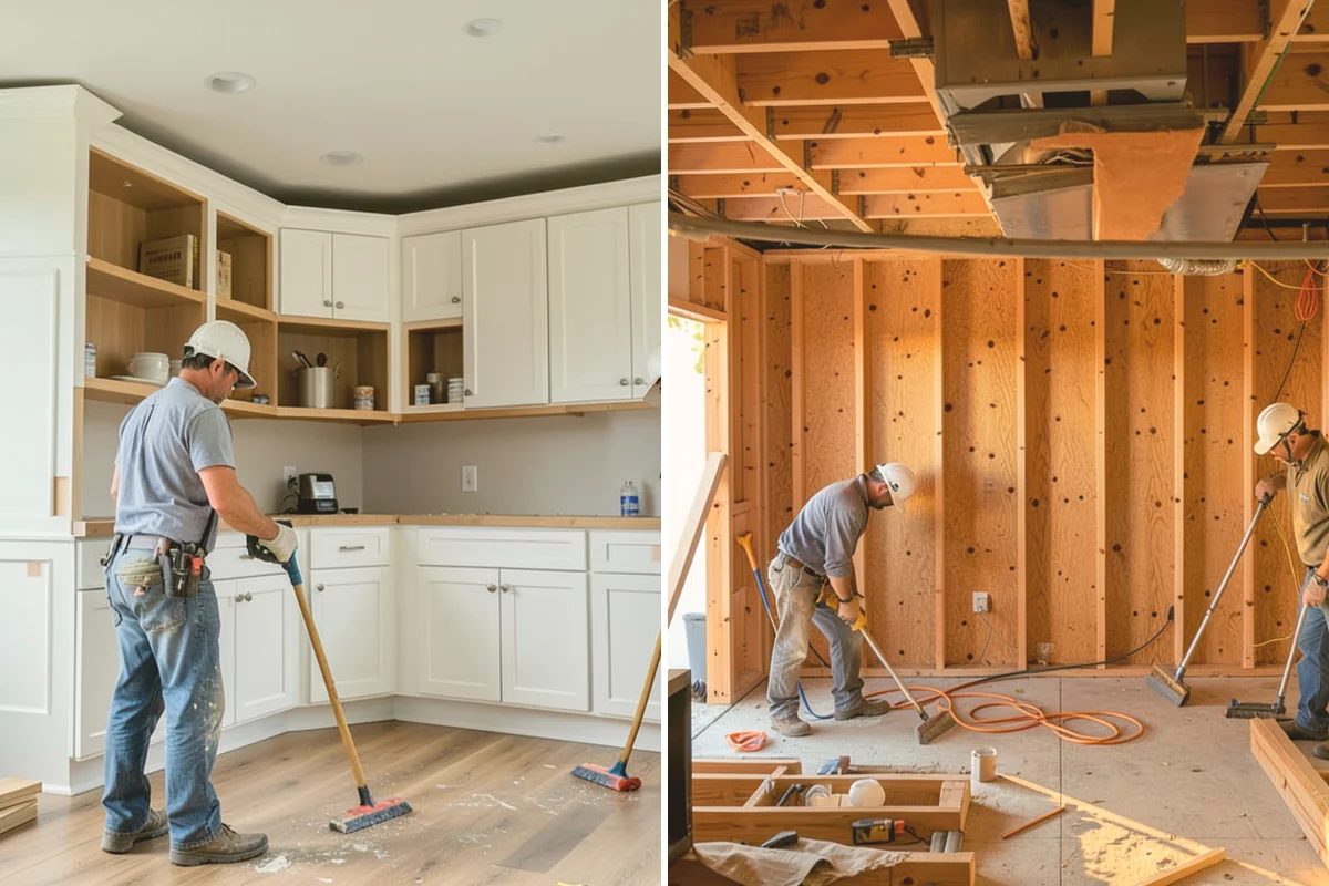 Kitchen Demolition in Fife, Pierce County, WA - Shut off and cap electrical, plumbing, and gas