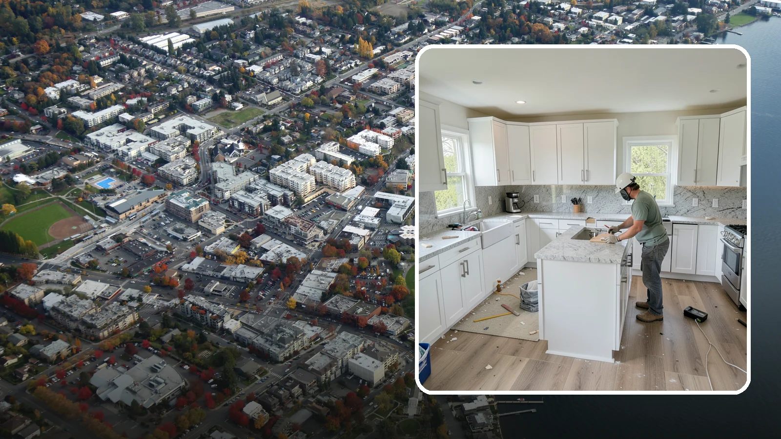 Kitchen Demolition in Kirkland, King County, WA - Safe, thorough kitchen demolition that clears out old finishes and fixtures while protecting the rest of your home.