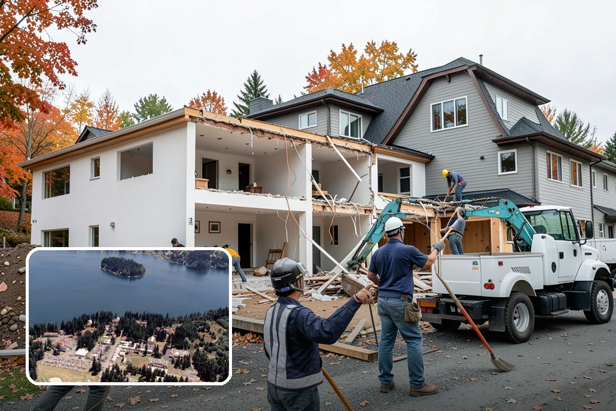 Kitchen Demolition in Lakewood, Pierce County, WA - Utilities safely shut off and capped before work