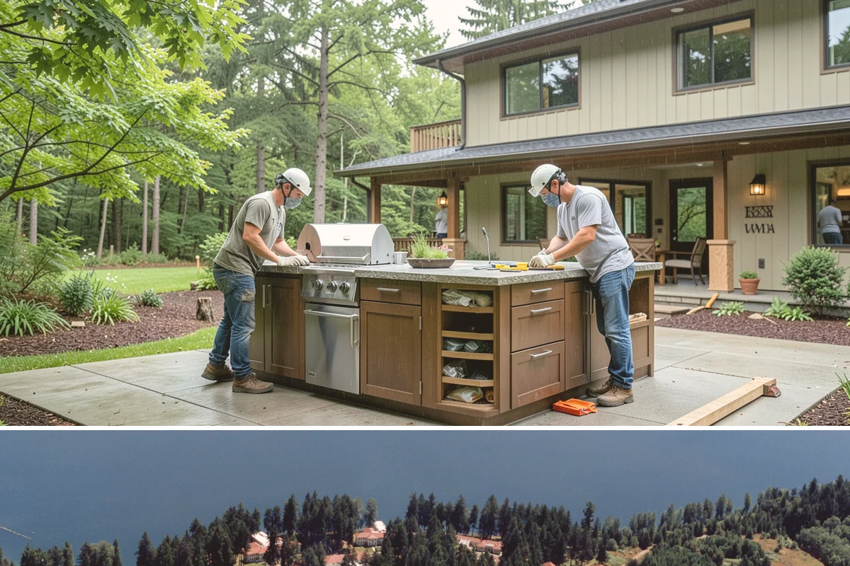 Kitchen Demolition in Lakewood, Pierce County, WA - Scheduling demolition at the start of a dry stretch reduces moisture intrusion while walls and floors are exposed.