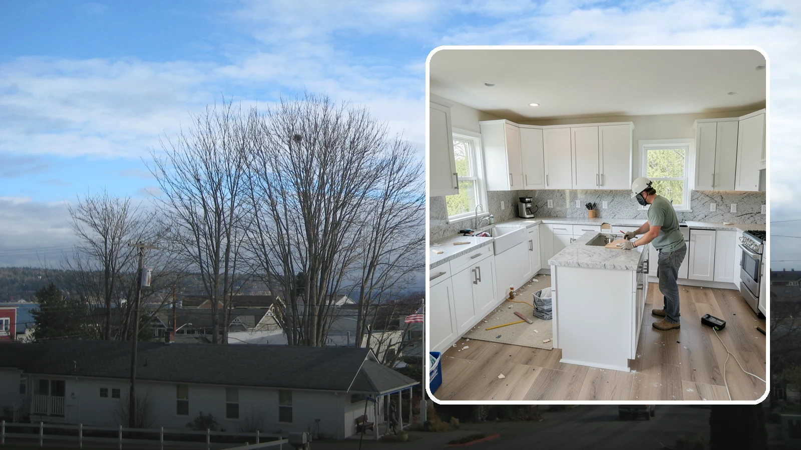 Kitchen Demolition in Langley, Island County, WA - Safe, thorough kitchen demolition that clears out old finishes and fixtures while protecting the rest of your home.
