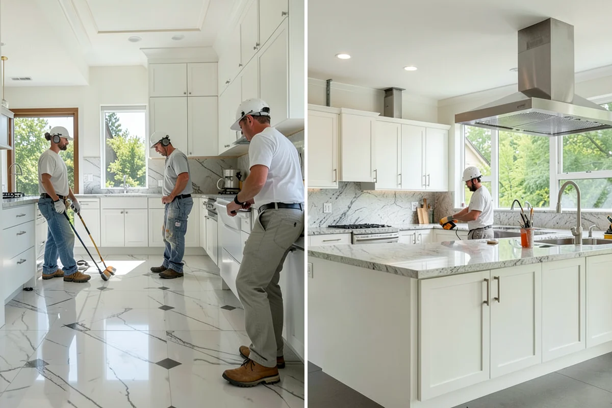 Kitchen Demolition in Puyallup, Pierce County, WA - Shut off and cap electrical, plumbing, and gas