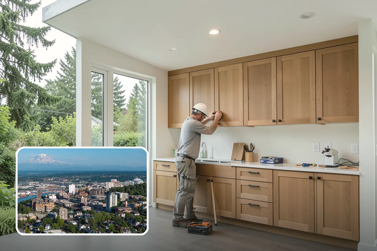 Kitchen Demolition in Tacoma, Pierce County, WA - Utilities safely shut off and capped before work