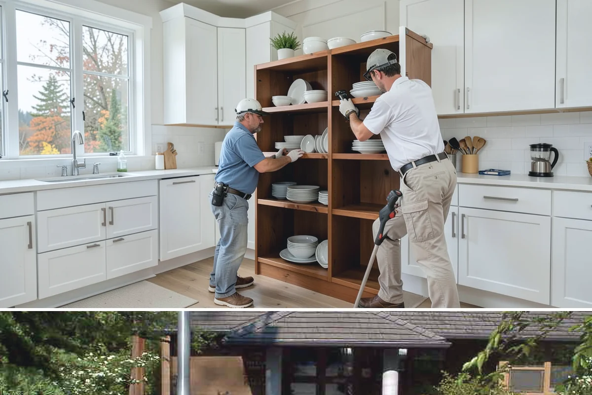 Kitchen Demolition in Yarrow Point, King County, WA - Scheduling demolition at the start of a dry stretch reduces moisture intrusion while walls and floors are exposed.