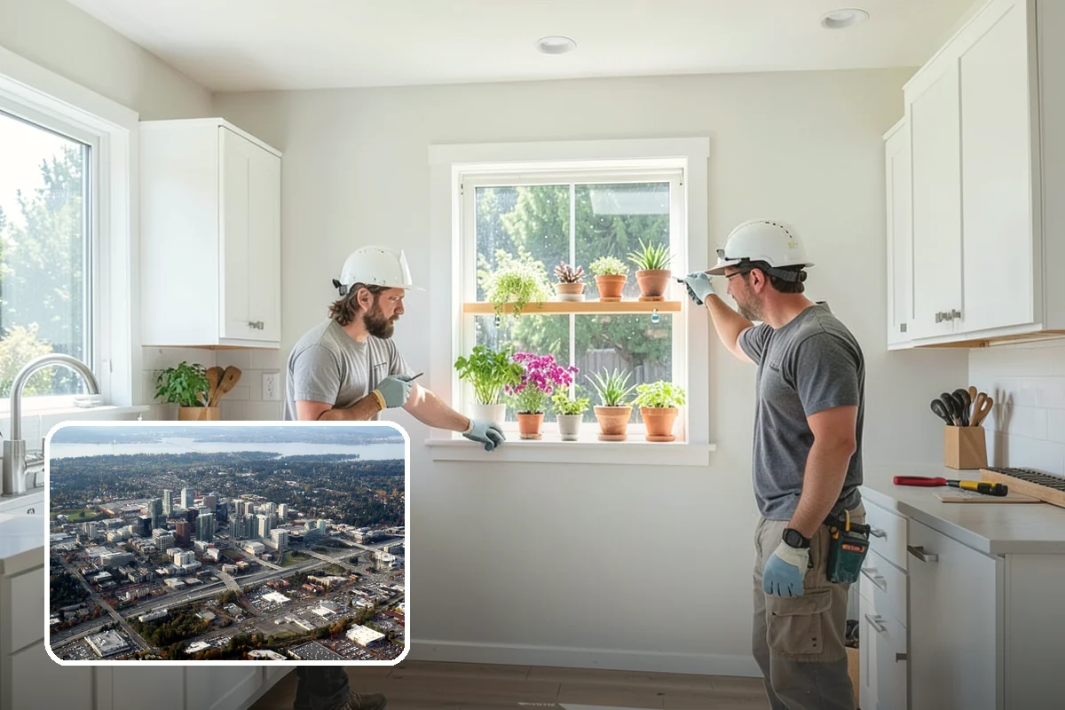 Kitchen Design in Bellevue, King County, WA - Buildable plans that meet WA code and inspector expectations