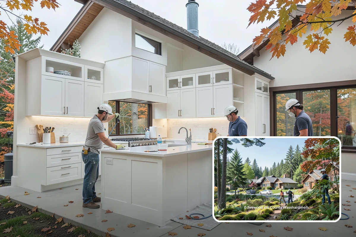 Kitchen Design in Edgewood, Pierce County, WA - Buildable plans that meet WA code and inspector expectations