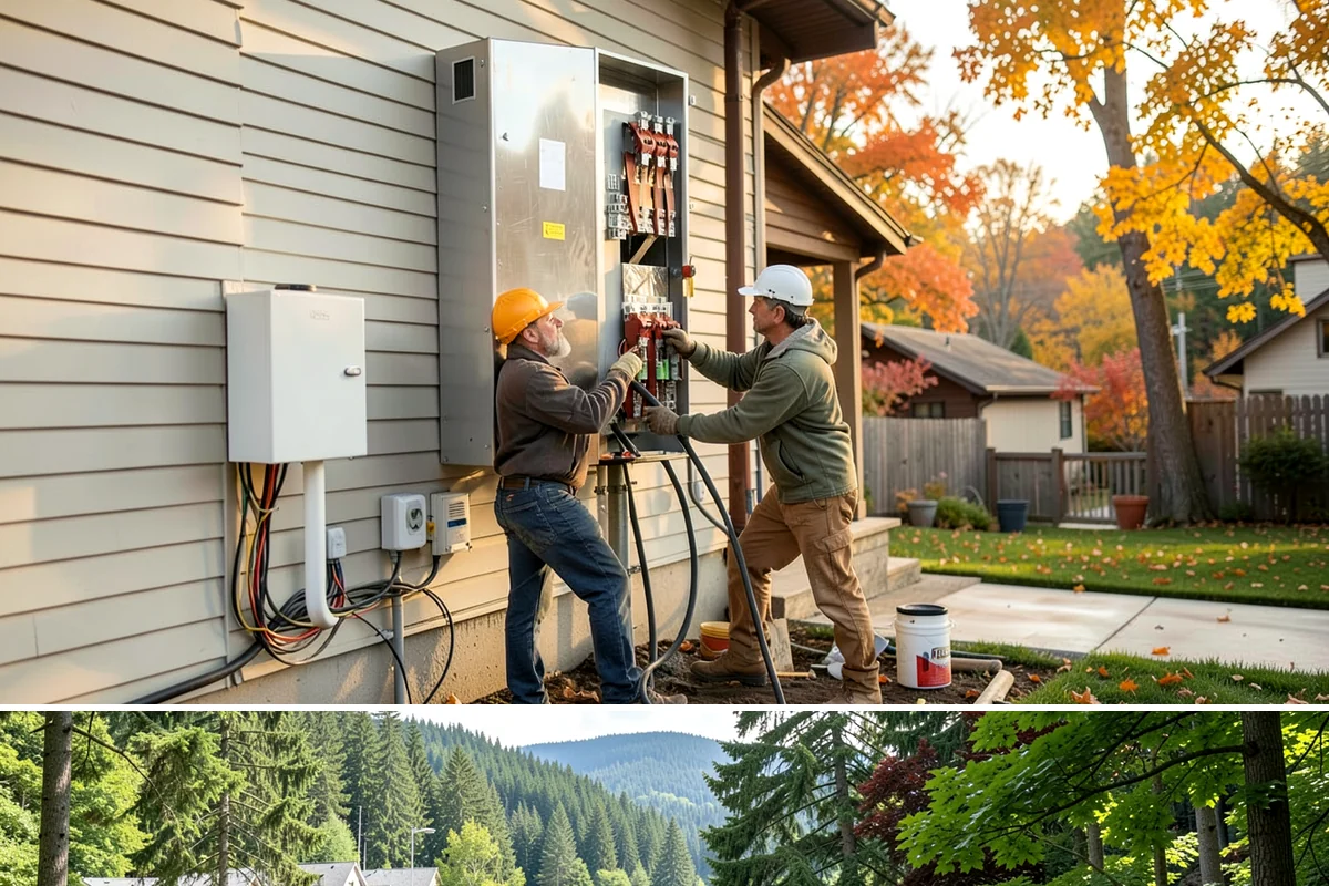 Kitchen Electrical Upgrade in Lake Forest Park, King County, WA - Electrical upgrades are best scheduled when walls are open during a broader remodel, often in spring.