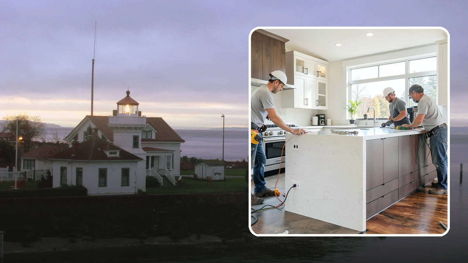 Kitchen Electrical Upgrade in Mukilteo, Snohomish County, WA - Updating kitchen wiring, outlets, and circuits to safely support modern appliances and meet current code.