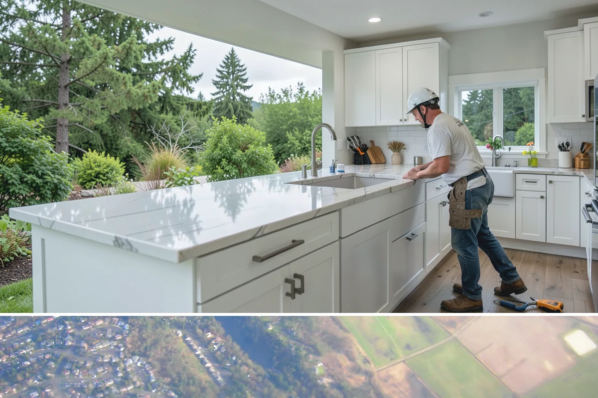 Kitchen Expansion in Algona, King County, WA - If an exterior wall is opened, we schedule that phase for dry weather, then complete interior finishes anytime.
