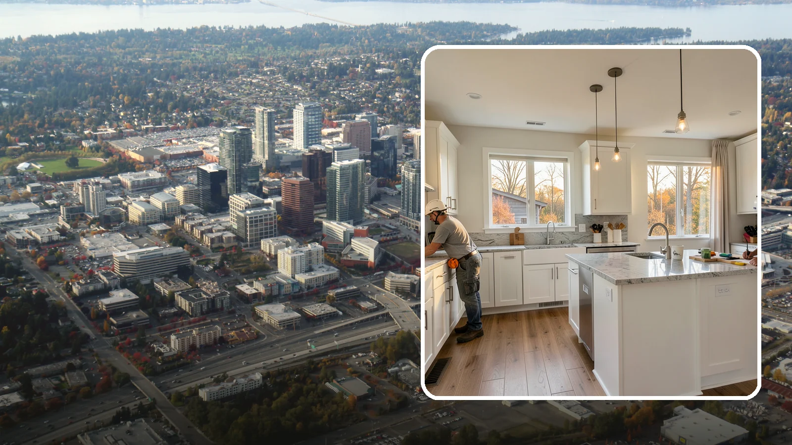 Kitchen Expansion in Bellevue, King County, WA - A kitchen expansion enlarges your existing kitchen by extending its walls or absorbing adjacent space.