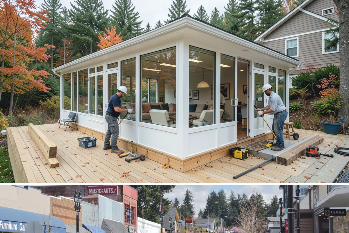 Kitchen Expansion in Bothell, King County, WA - If an exterior wall is opened, we schedule that phase for dry weather, then complete interior finishes anytime.