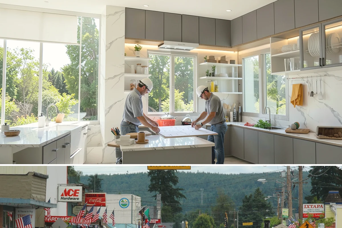 Kitchen Expansion in Carnation, King County, WA - If an exterior wall is opened, we schedule that phase for dry weather, then complete interior finishes anytime.