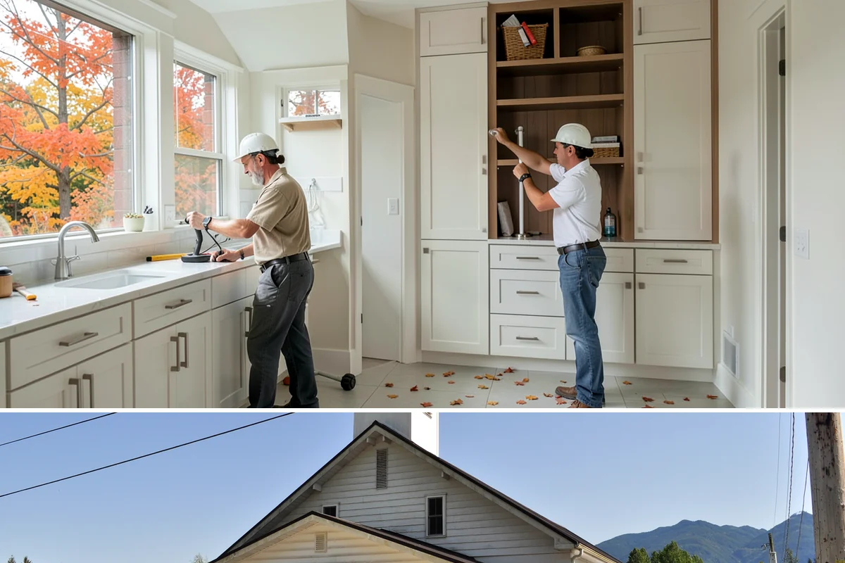 Kitchen Expansion in Concrete, Skagit County, WA - If an exterior wall is opened, we schedule that phase for dry weather, then complete interior finishes anytime.