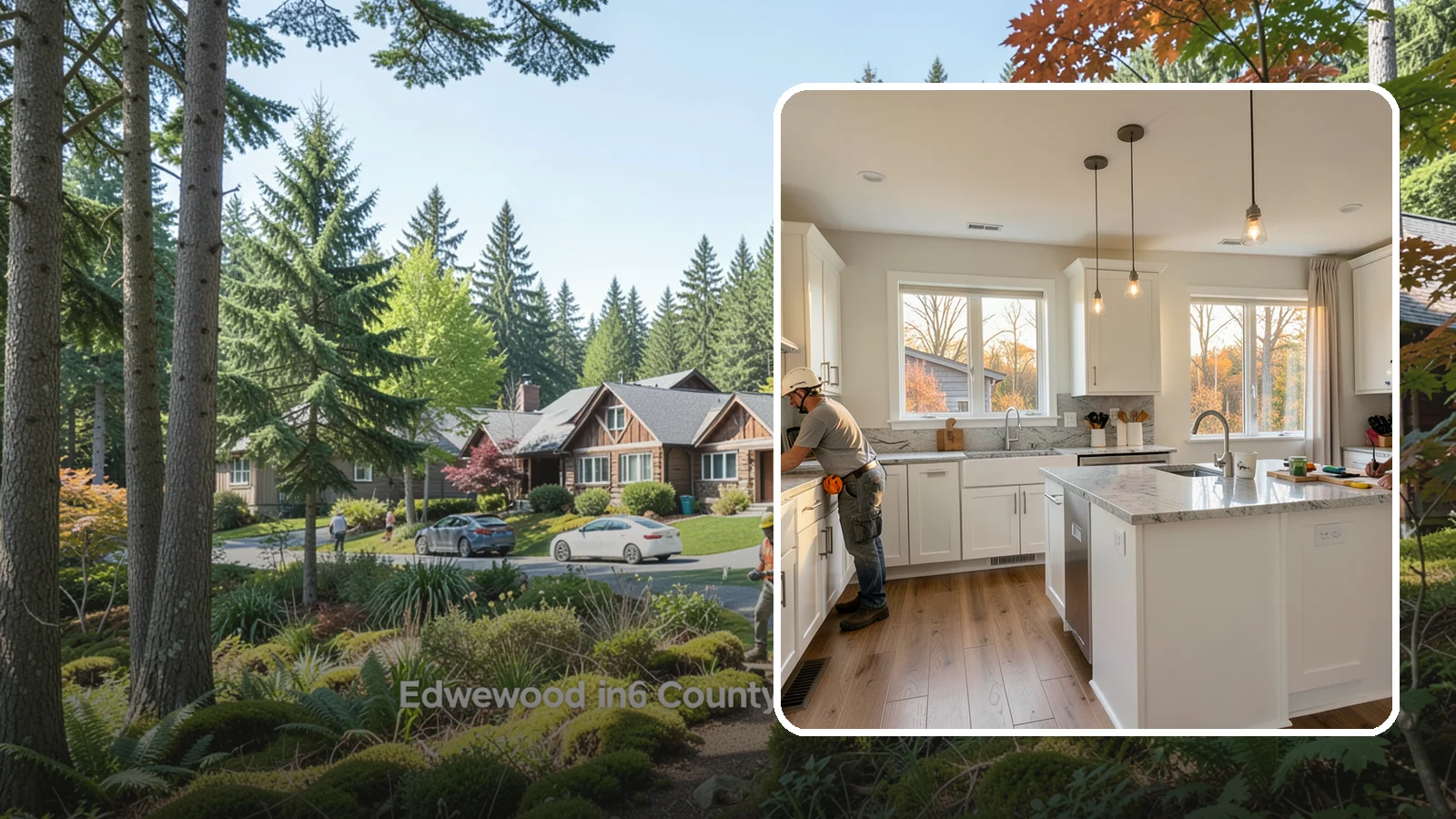 Kitchen Expansion in Edgewood, Pierce County, WA - A kitchen expansion enlarges your existing kitchen by extending its walls or absorbing adjacent space.