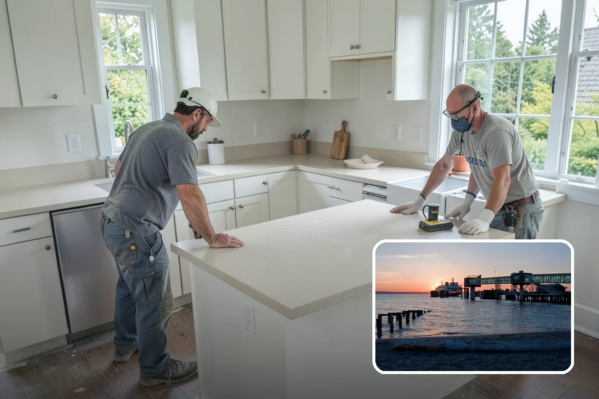 Kitchen Expansion in Edmonds, Snohomish County, WA - Room for an island and added counter space