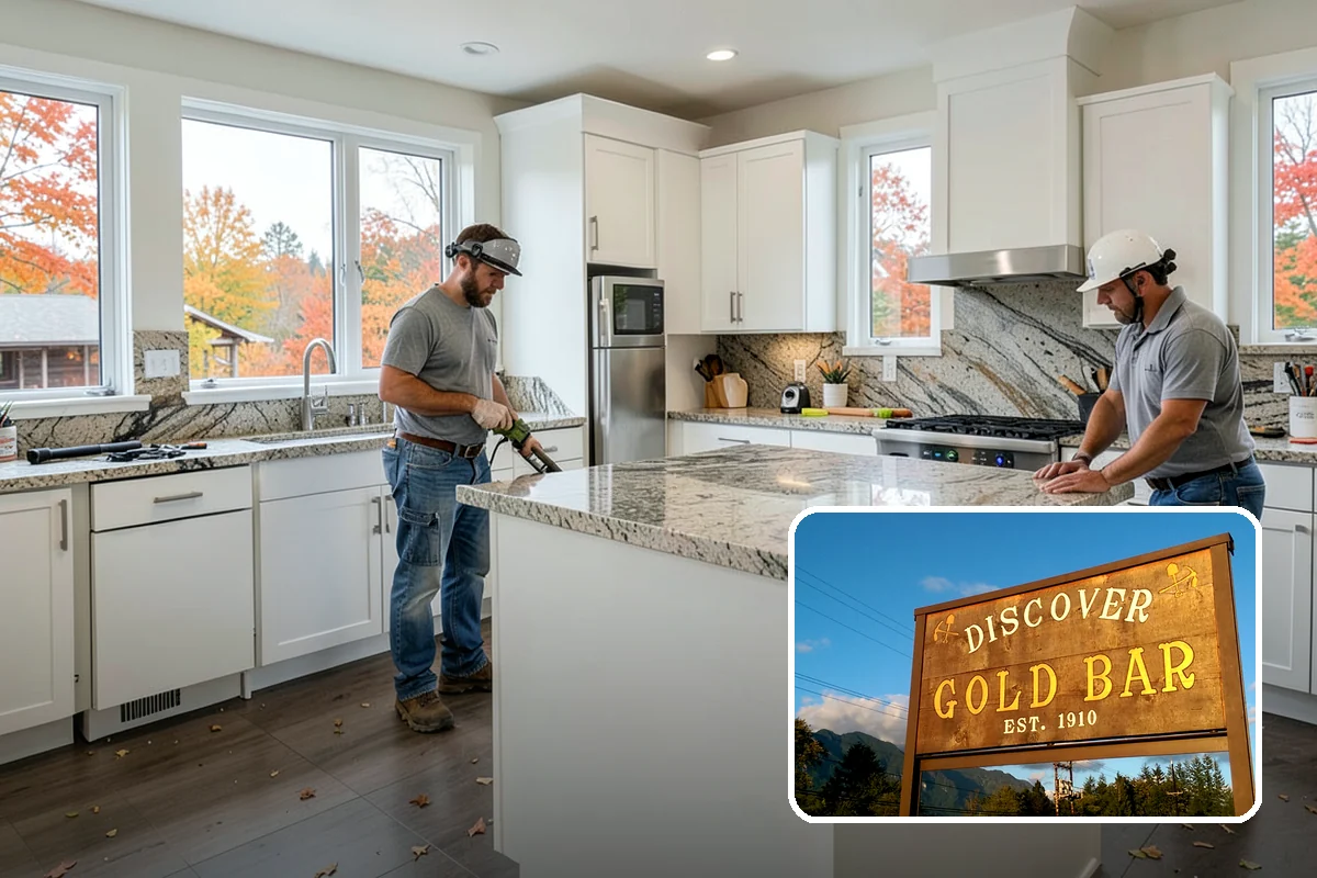 Kitchen Expansion in Gold Bar, Snohomish County, WA - Room for an island and added counter space