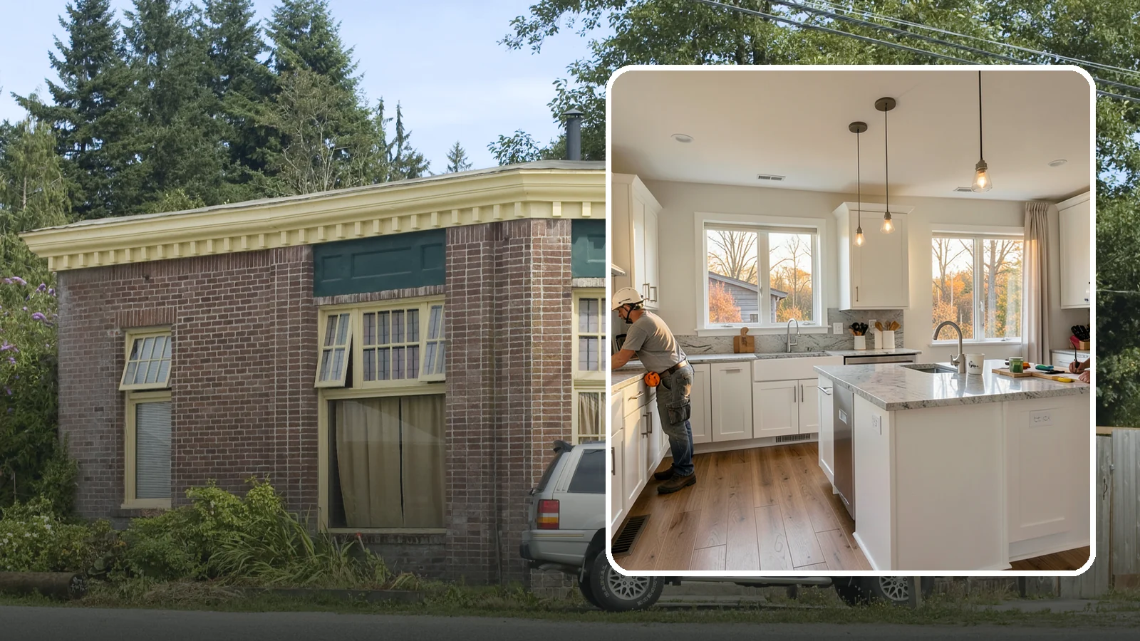 Kitchen Expansion in Hamilton, Skagit County, WA - A kitchen expansion enlarges your existing kitchen by extending its walls or absorbing adjacent space.