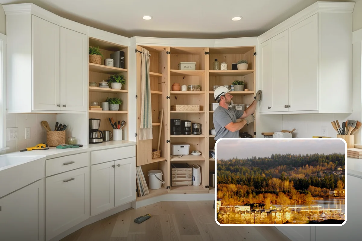 Kitchen Expansion in Kenmore, King County, WA - Room for an island and added counter space