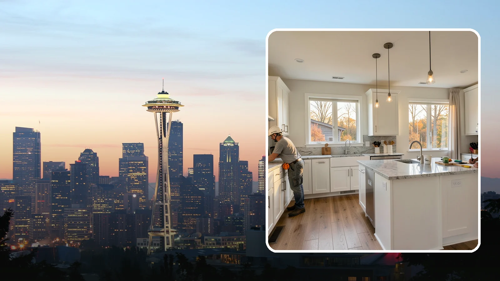 Kitchen Expansion in Seattle, King County, WA - A kitchen expansion enlarges your existing kitchen by extending its walls or absorbing adjacent space.