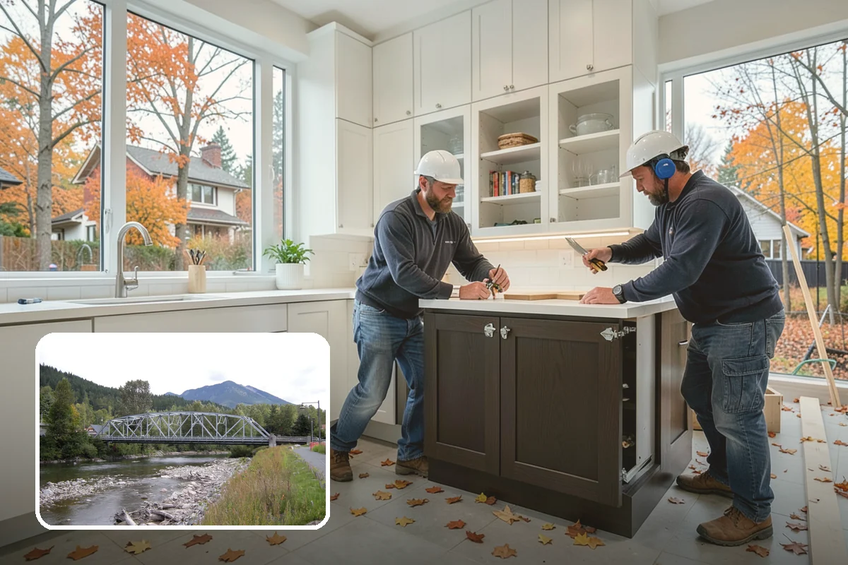 Kitchen Expansion in Skykomish, King County, WA - Room for an island and added counter space