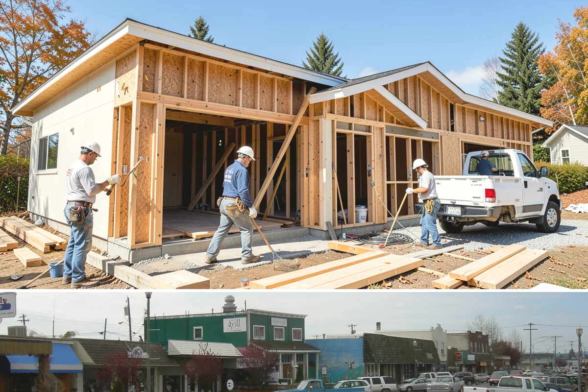 Kitchen Expansion in Stanwood, Snohomish County, WA - If an exterior wall is opened, we schedule that phase for dry weather, then complete interior finishes anytime.
