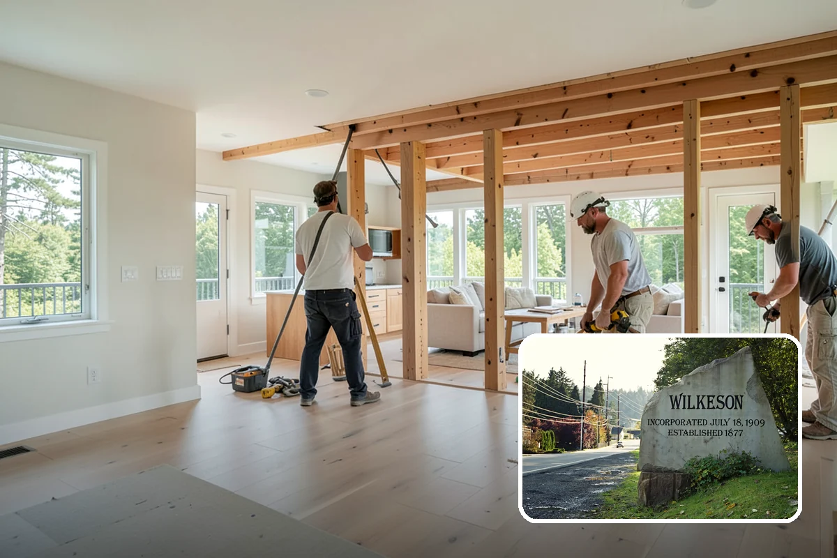 Kitchen Expansion in Wilkeson, Pierce County, WA - Room for an island and added counter space