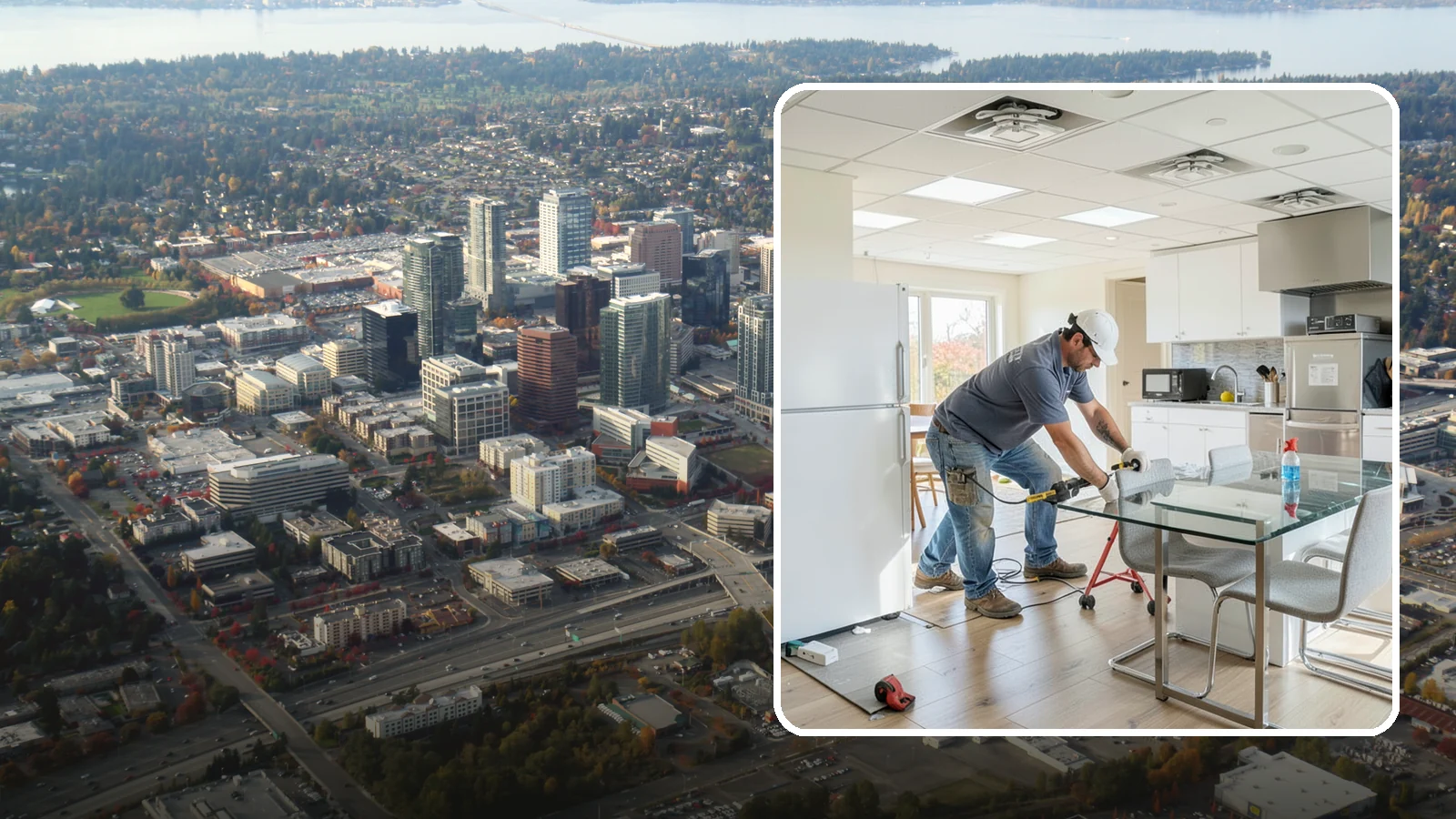 Kitchen Flooring Installation in Bellevue, King County, WA - Kitchen flooring installation built to handle spills, traffic, and the daily demands of a busy household hub.