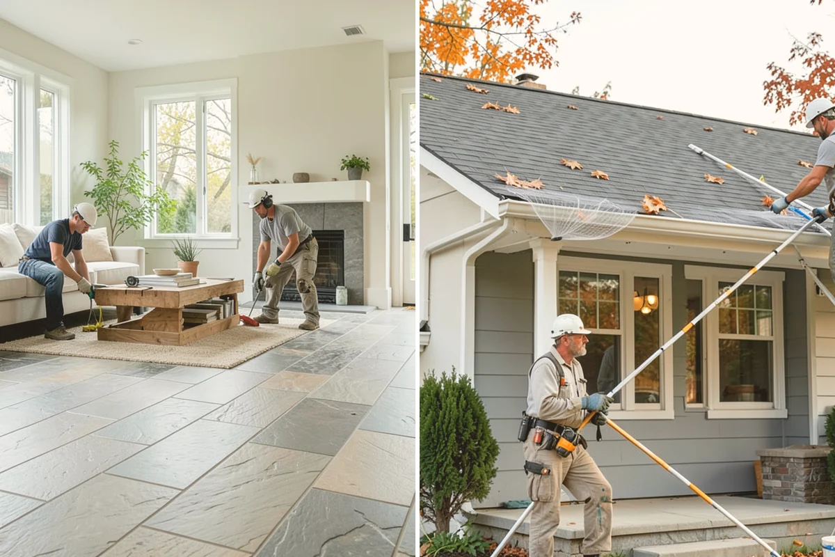 Kitchen Flooring Installation in Bellevue, King County, WA - Assess the kitchen layout and moisture points