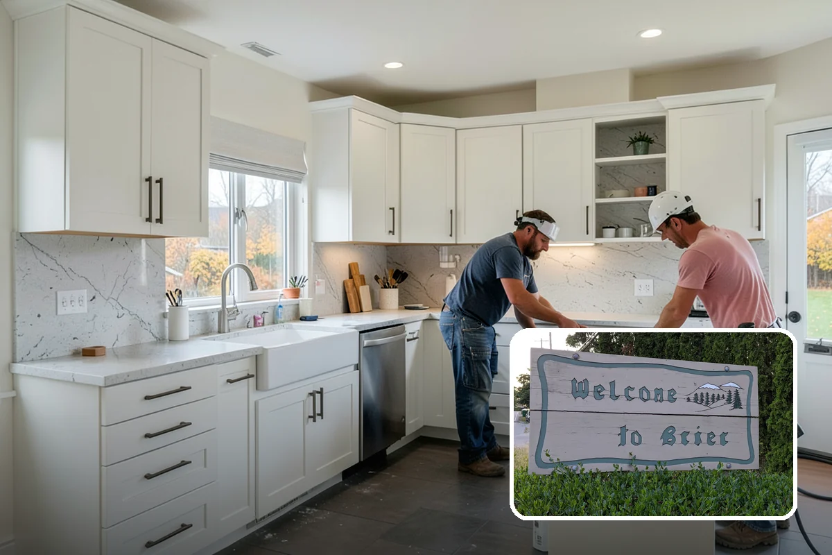 Kitchen Flooring Installation in Brier, Snohomish County, WA - Materials chosen for spills and heavy traffic