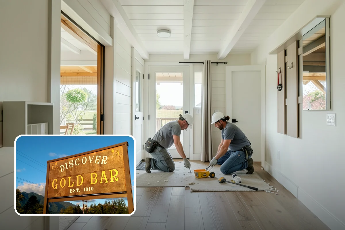 Kitchen Flooring Installation in Gold Bar, Snohomish County, WA - Materials chosen for spills and heavy traffic