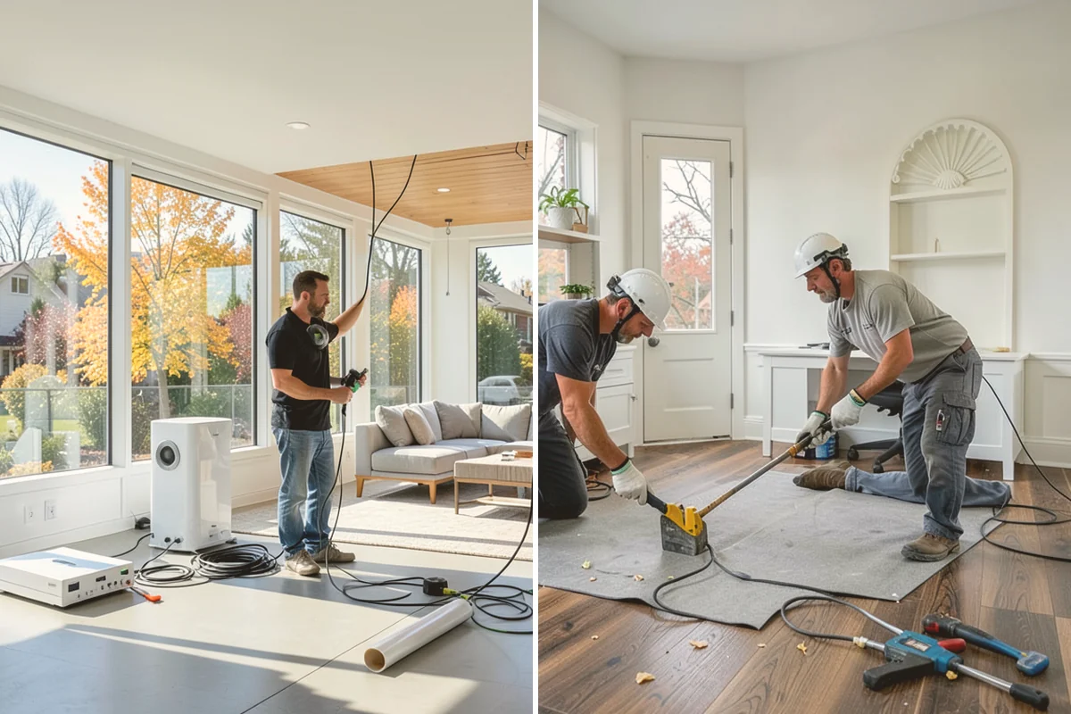 Kitchen Flooring Installation in Newcastle, King County, WA - Assess the kitchen layout and moisture points