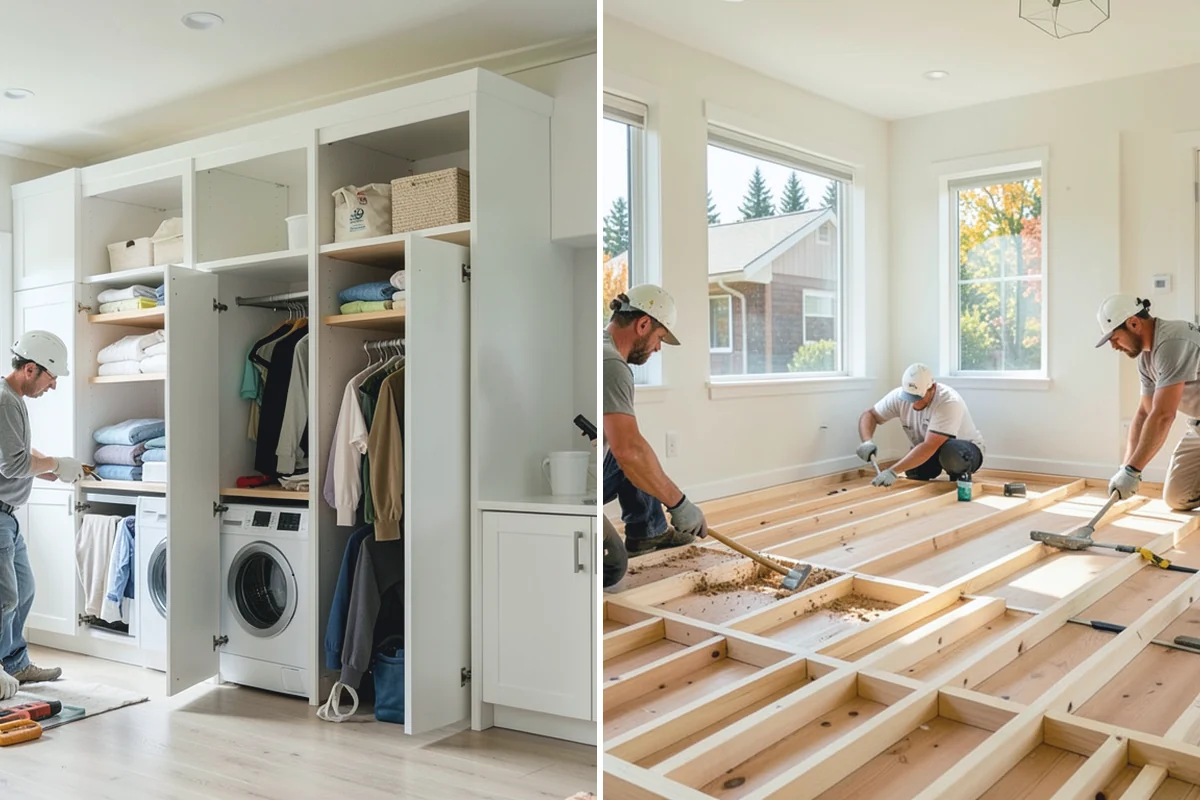 Kitchen Flooring Installation in Redmond, King County, WA - Assess the kitchen layout and moisture points