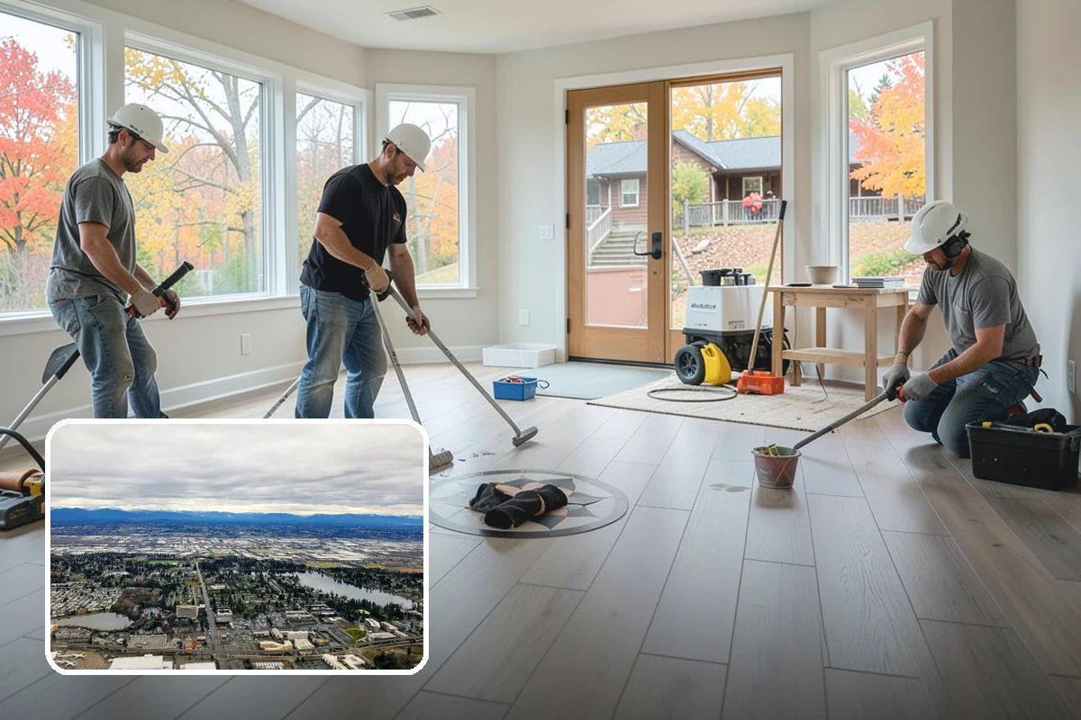 Kitchen Flooring Installation in SeaTac, King County, WA - Materials chosen for spills and heavy traffic
