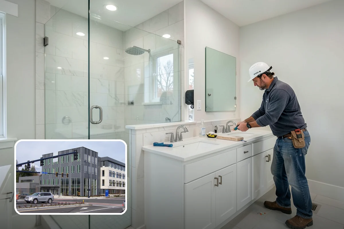 Kitchen Flooring Installation in Shoreline, King County, WA - Materials chosen for spills and heavy traffic