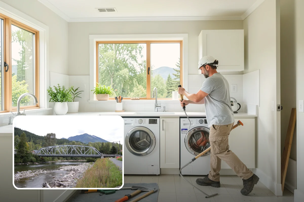 Kitchen Flooring Installation in Skykomish, King County, WA - Materials chosen for spills and heavy traffic