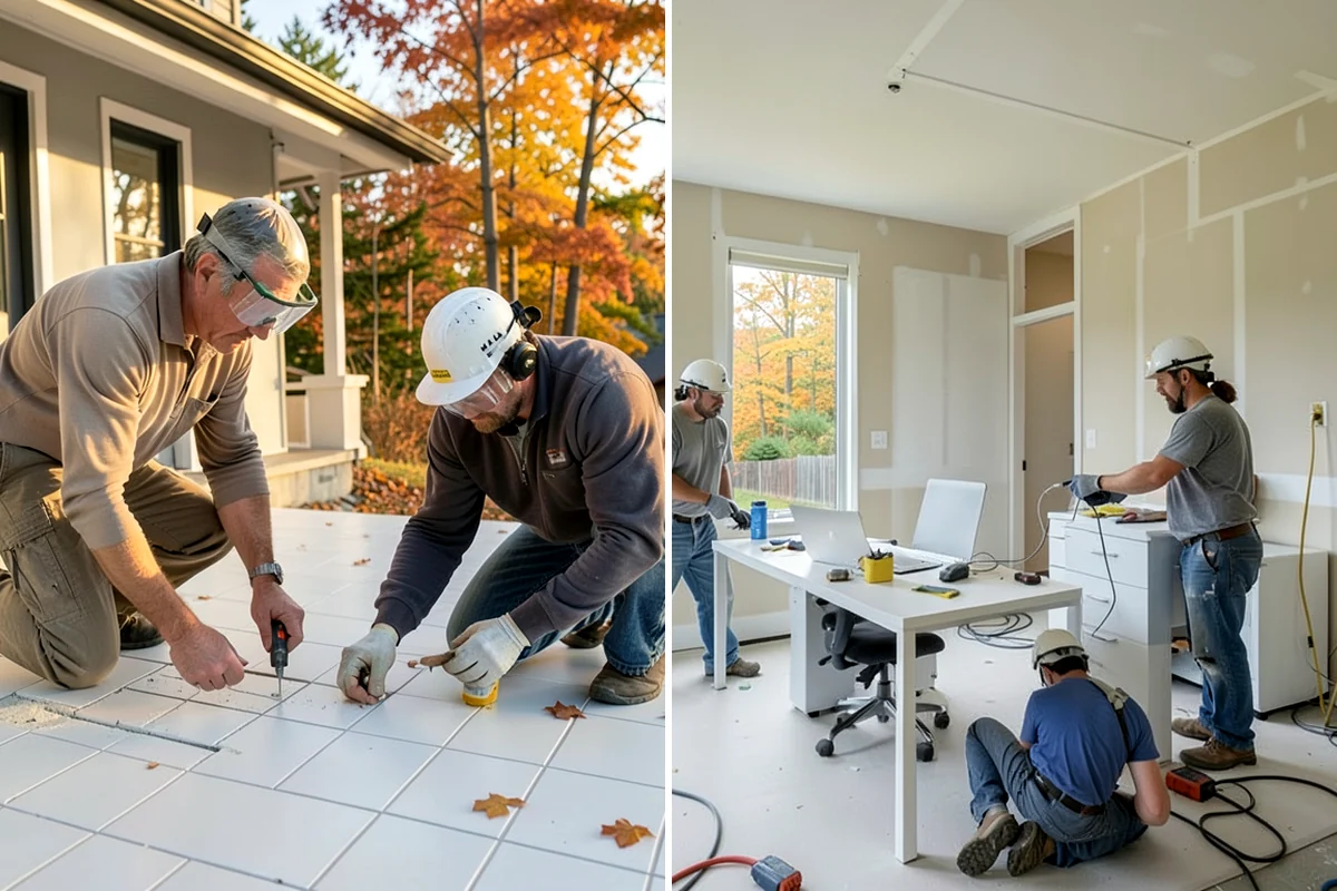 Kitchen Flooring Installation in Snoqualmie, King County, WA - Assess the kitchen layout and moisture points