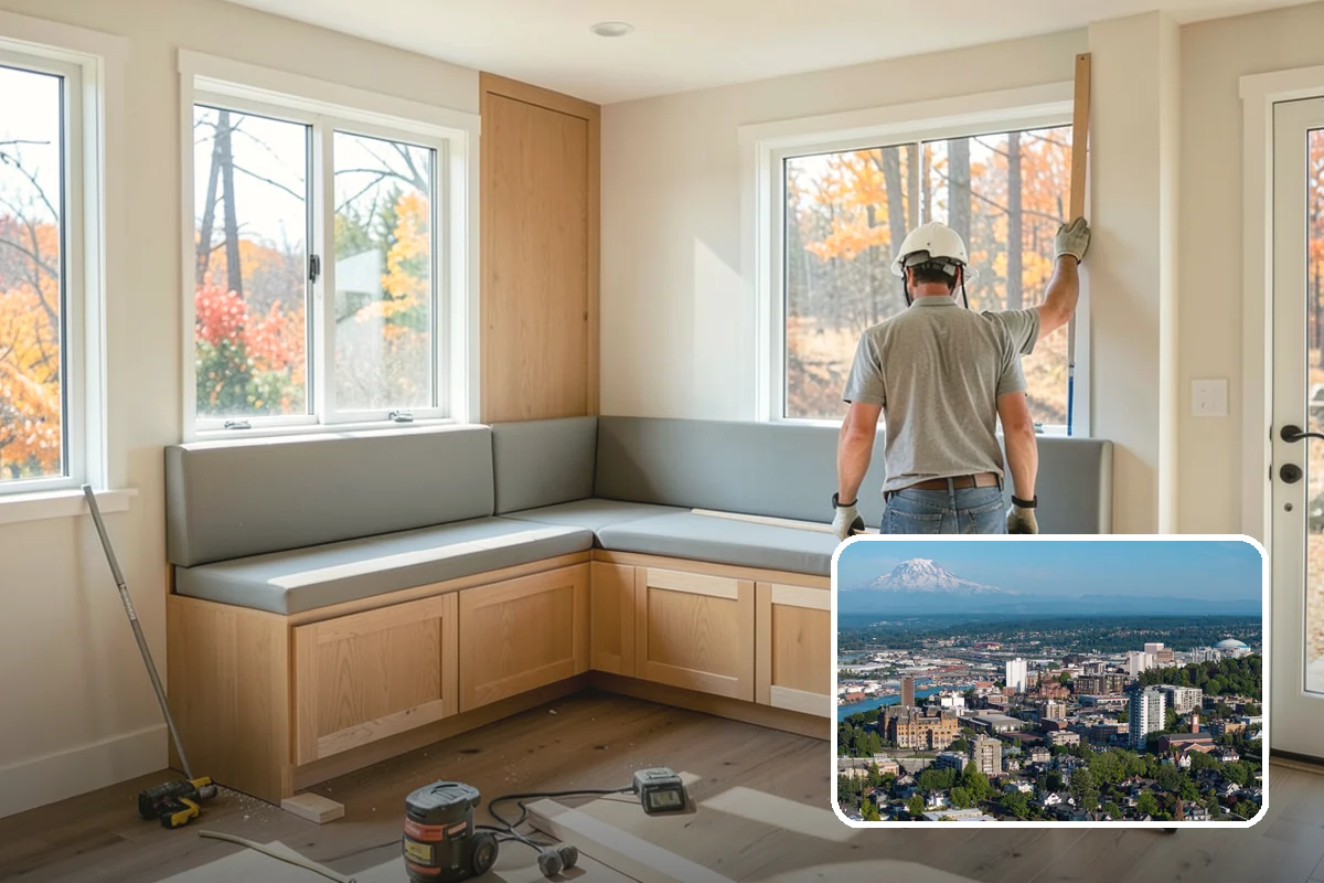 Kitchen Flooring Installation in Tacoma, Pierce County, WA - Materials chosen for spills and heavy traffic