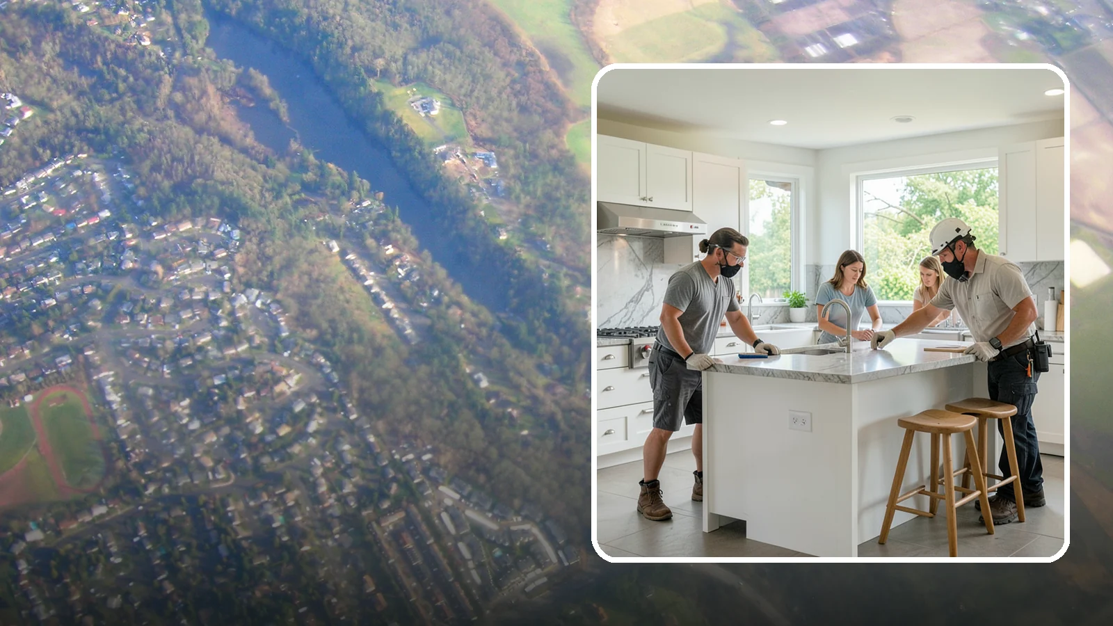 Kitchen Island Installation in Algona, King County, WA - Designing and installing a kitchen island to add prep space, storage, and seating at the center of your kitchen.