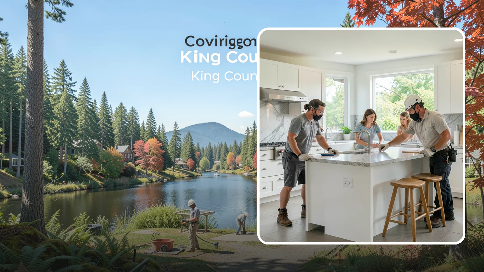 Kitchen Island Installation in Covington, King County, WA - Designing and installing a kitchen island to add prep space, storage, and seating at the center of your kitchen.