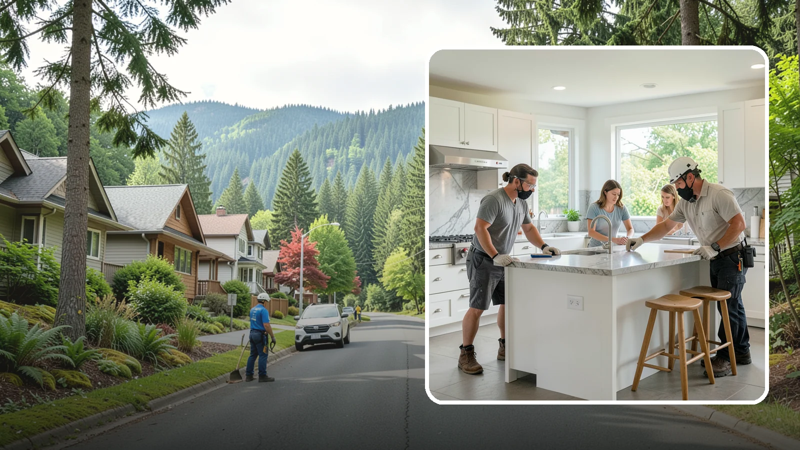 Kitchen Island Installation in Darrington, Snohomish County, WA - Designing and installing a kitchen island to add prep space, storage, and seating at the center of your kitchen.
