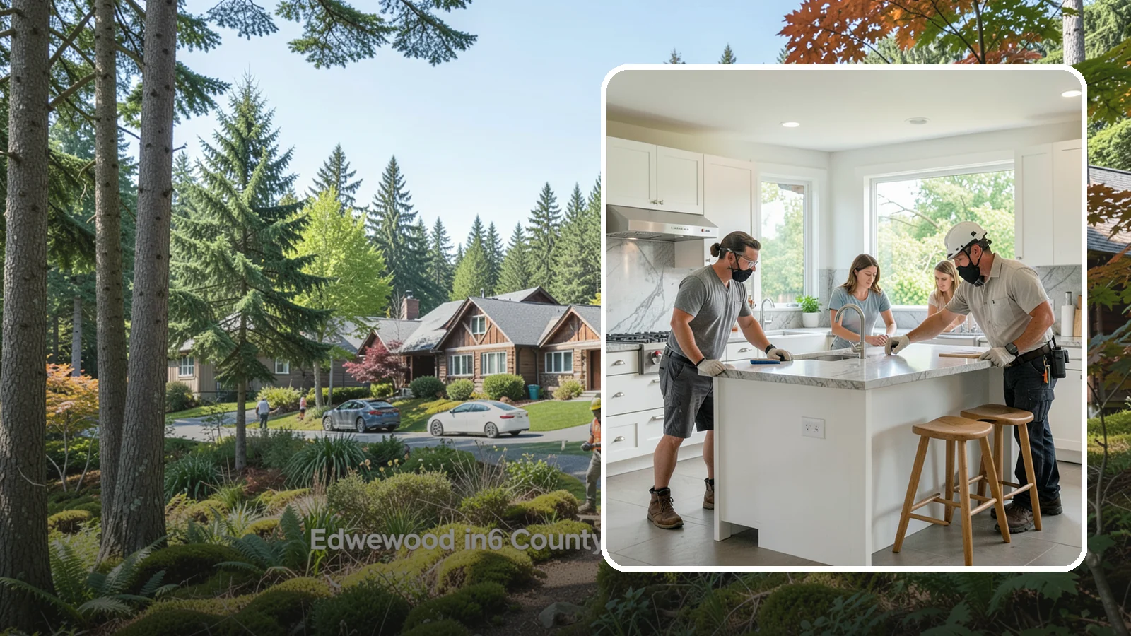 Kitchen Island Installation in Edgewood, Pierce County, WA - Designing and installing a kitchen island to add prep space, storage, and seating at the center of your kitchen.