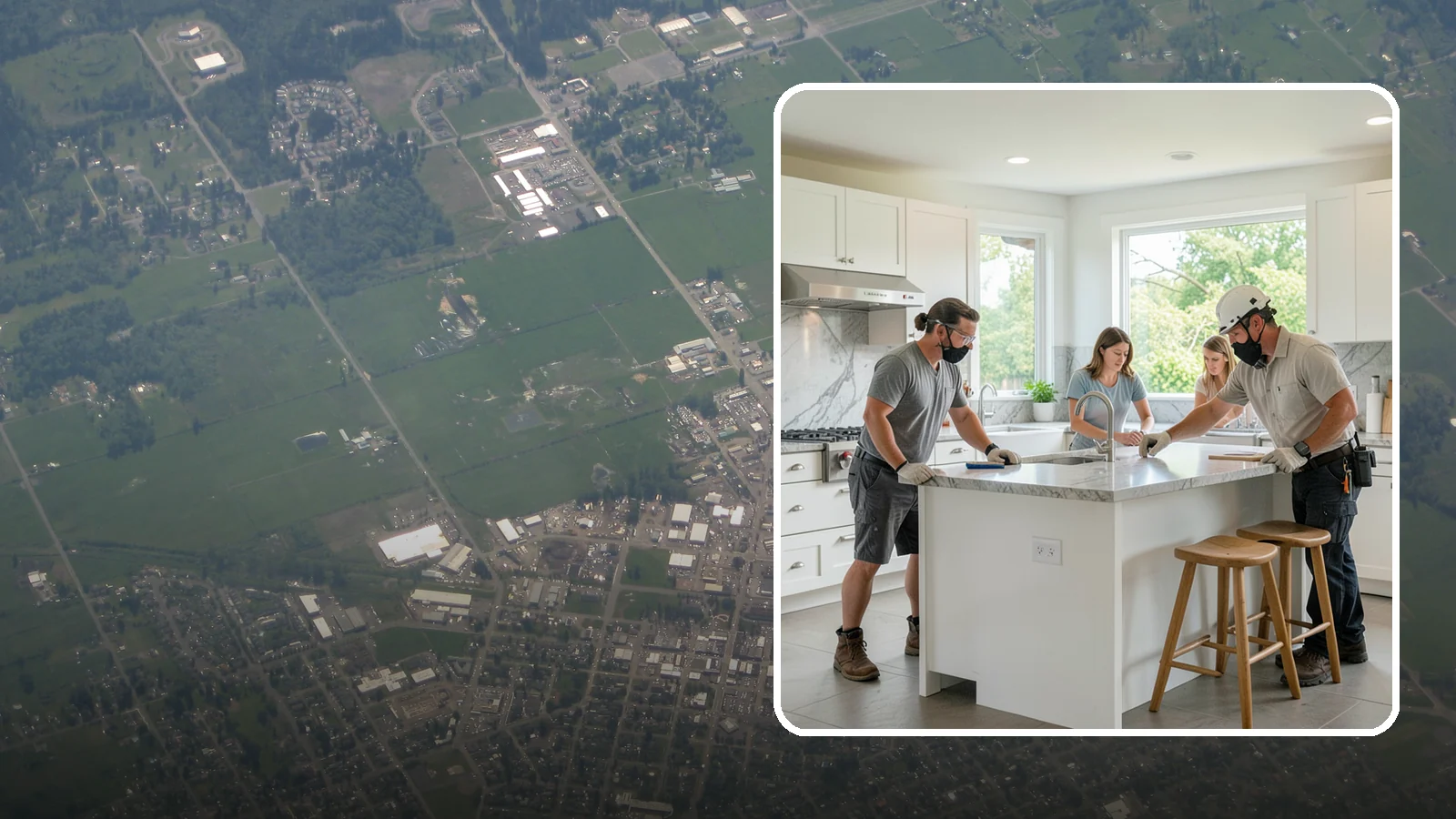 Kitchen Island Installation in Enumclaw, King County, WA - Designing and installing a kitchen island to add prep space, storage, and seating at the center of your kitchen.