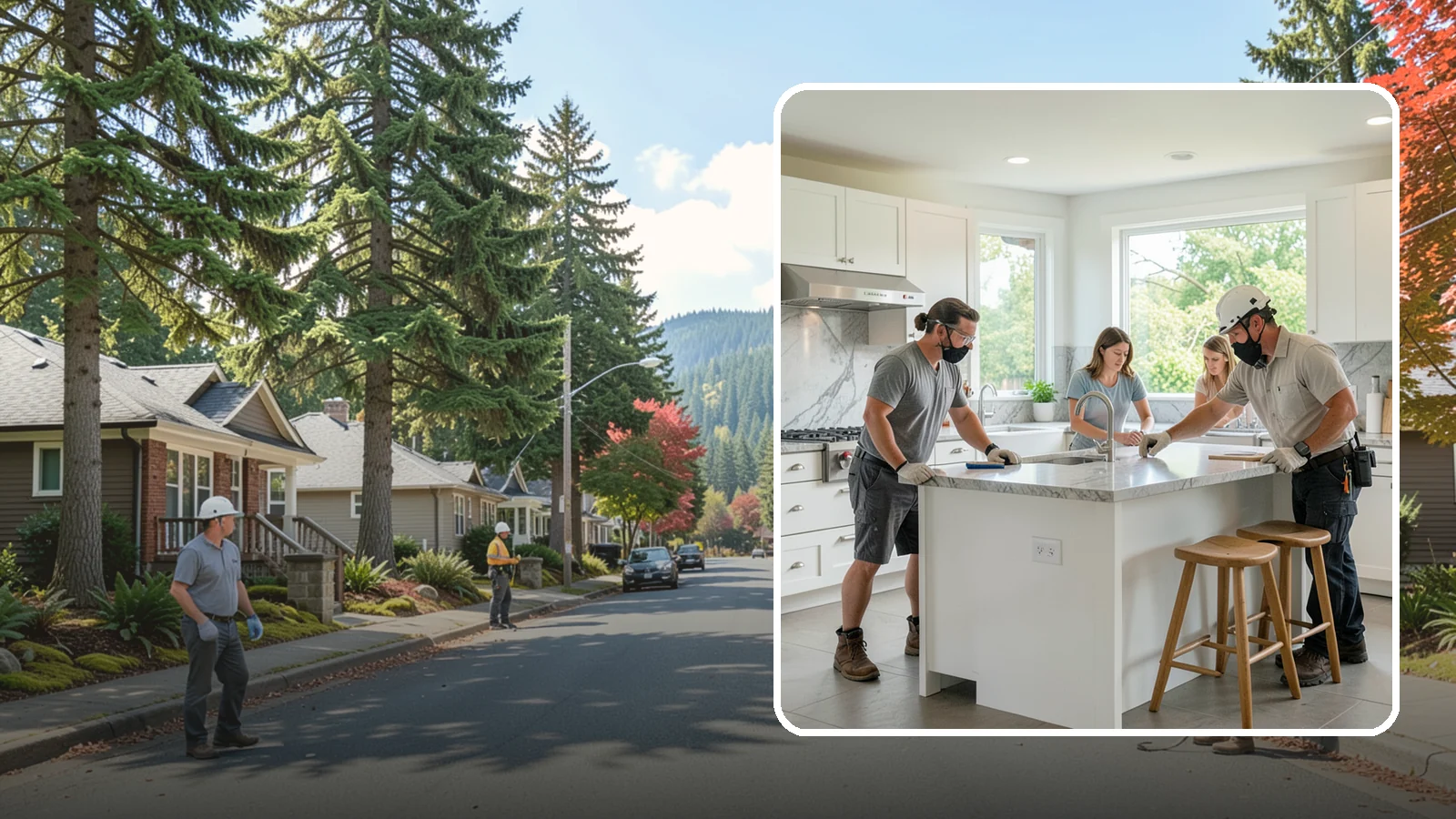 Kitchen Island Installation in Hunts Point, King County, WA - Designing and installing a kitchen island to add prep space, storage, and seating at the center of your kitchen.